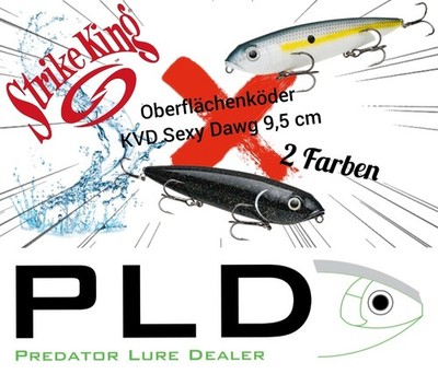 Strike King Oberflächenköder KVD Sexy Dawg 9,5 cm, Hecht, Zander, Barsch, Raub