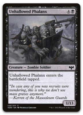 Unhallowed Phalanx #135 (NM) Crimson Vow VOW Magic MTG