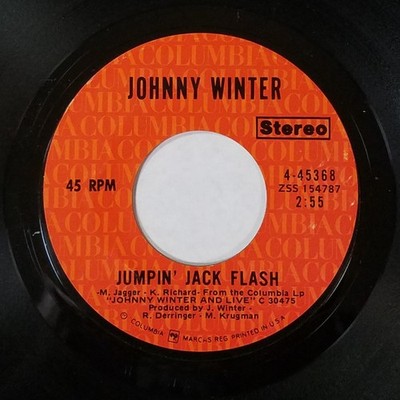 Johnny Winter - Jumpin' Jack Flash / Good Morning Little School Girl (7'') (Near 