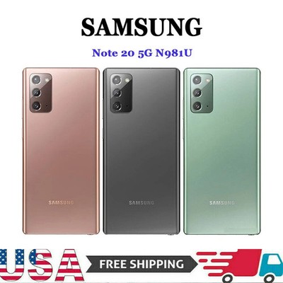 NEW UNLOCKED SAMSUNG GALAXY NOTE 20 5G SM-128GB ALL COLORS/MEMORY GSM+CDMA