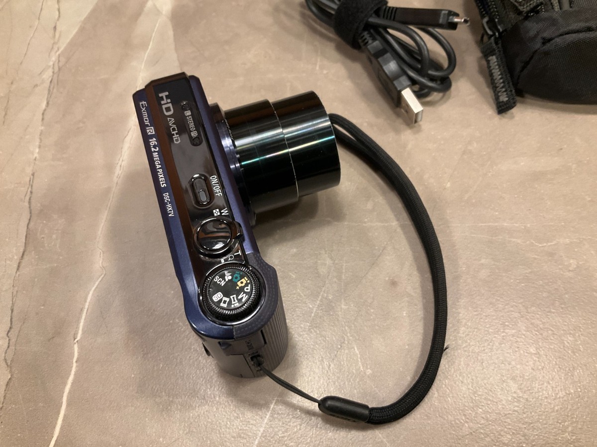Sony CyberShot DSC-HX7V Digital Camera 16.2 MP W/ Battery, Case
