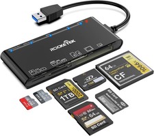 USB 3.0 Multi-Card Reader: xD, CF, MS, SD, TF, 7-in-1 Adapter for Windows/Mac...