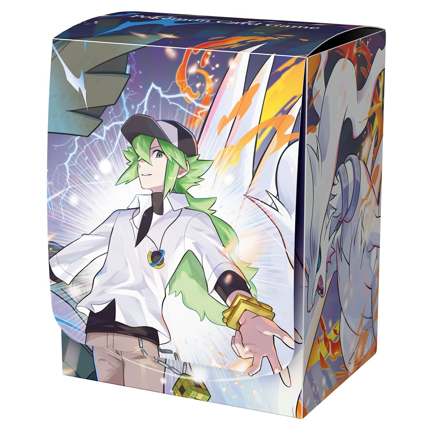 Pokemon Center N Reshiram Zekrom Card Deck Case with Dividers TCG Japan Limited