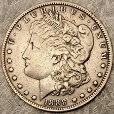 1888-O VAM-4 "HOT LIPS" DDO Morgan Silver Dollar - Looks XF/AU - BETTER VARIETY!