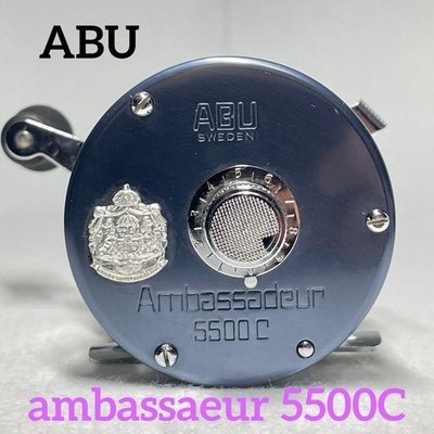 Abu Garcia Ambassadeur 5500C Baitcastrolle Vintage Blau Top
