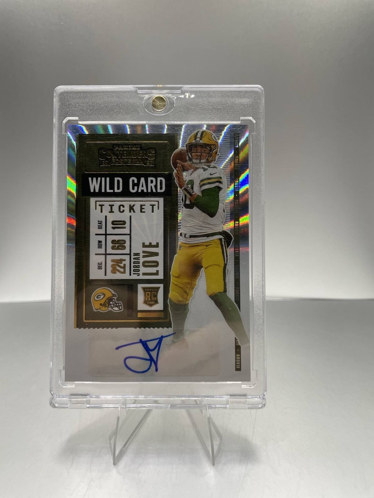2020 Panini Contenders - Jordan Love #111 Wild Card Ticket (AU, RC)