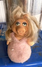 Vintage 70s 1979 Fisher Price Plush Beanie 7" Muppets Miss Piggy Bean Bag Doll