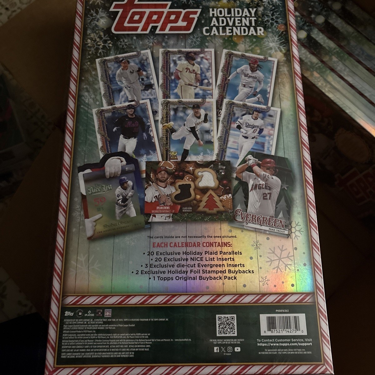 2025 Topps Holiday Baseball Advent Calendar MLB Trading Cards 
