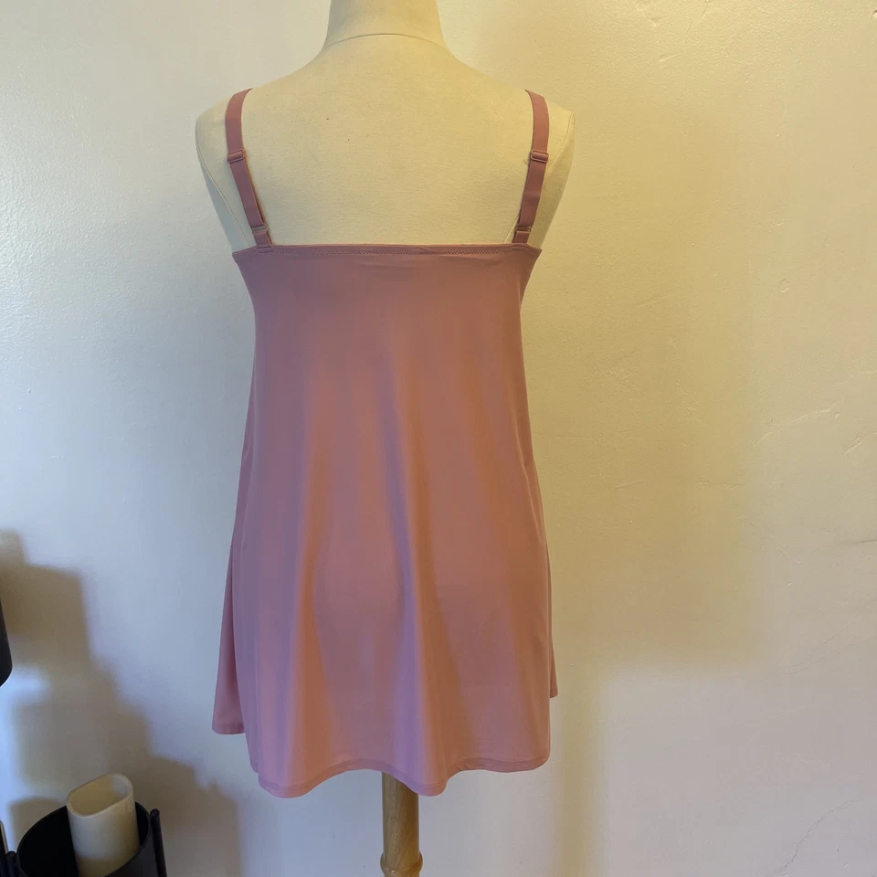 Camisola Bravissimo Camisole Slip Dress feminina sutiã tamanho 38DDD-G acabamento em renda  - Imagem 3 de 4