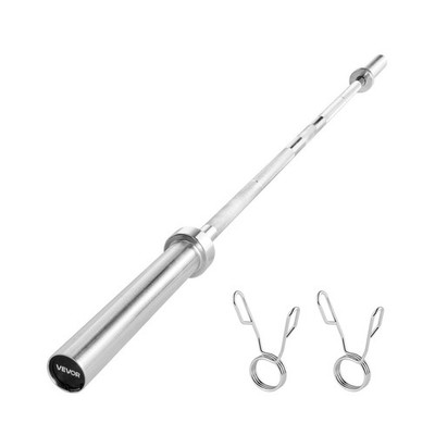 6FT Training Barbell - 500lb, 2-Inch Compatibility, Rotating Ends