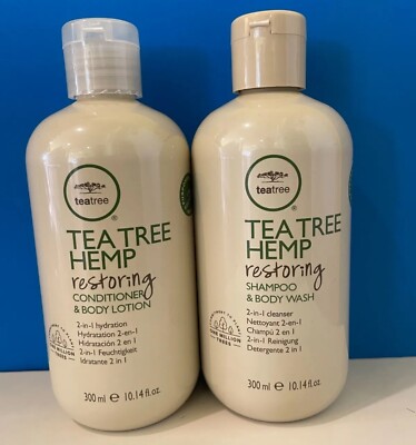 Paul Mitchell Tea Tree Hemp Restoring Shampoo & Conditioner 10.14oz Duo **NEW**