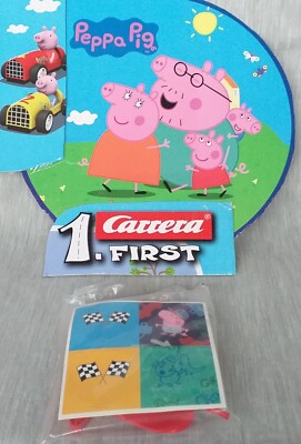 Carrera 1st First Peppa Pig Seifenkiste Race Flipper Set NEU Factory Sealed
