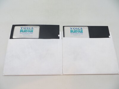 5.25'' Floppy Disks VOICE BLASTER VOICE RECOGNITION SOFTWARE computer vtg