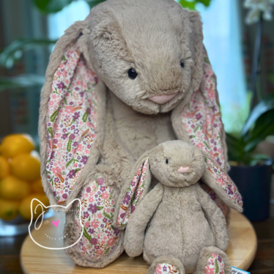 Jellycat HUGE Blossom Beige Bunny 'Petal' New NWT BIG Soft Plush