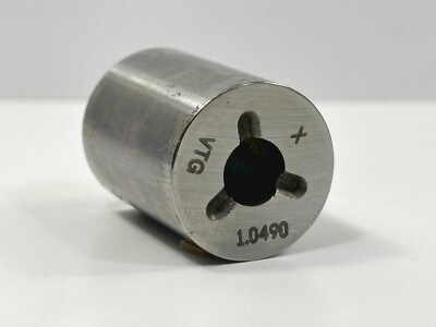 VTG 1.0490'' Class X ID TRI-LOCK Plug Pin Gage Used 1 pc F