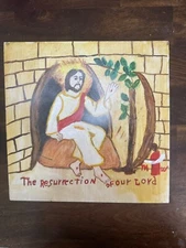 Outsider Folk Art Painting Myrtice West -The Resurrection of our Lord