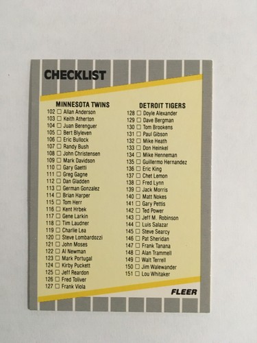 1989 Fleer #451-660 You Pick Complete You Set Errors, RC, HOF, All-Star Inserts - Picture 146 of 153