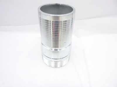 Dixon STC40CS King Crimp Combination Nipple 4'' Male NPT Plated Carbon Steel