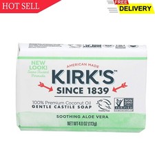 Kirk's Original Coco Castile Bar Soap Soothing Aloe Vera 4 Ounces 1 Pack