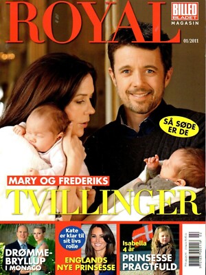 ROYAL Prinzessin Princess Mary Marie Kate Monaco Mode Schmuck 2011 Zwillinge