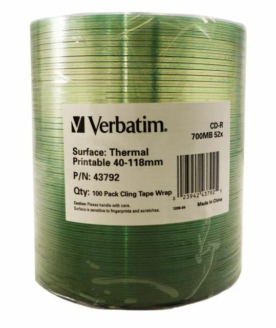 Thermal Printable Blank Computer CDs, DVDs & Blu-ray Discs