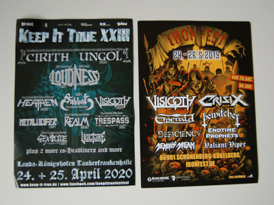 VISIGOTH 2 Flyer 2019 / 2020 (CIRITH UNGOL / LOUDNESS / SABBAT / KEEP IT TRUE)