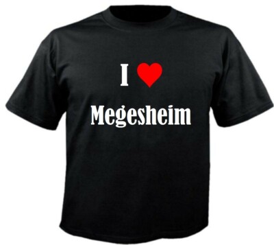 T-Shirt I Love Megesheim für Damen Herren und Kinder versch. Farben