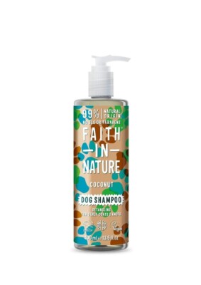 Faith In Nature natürliches Kokosnuss-Hundeshampoo, vegan und grausamkeitsfrei, kein SLS X2 
