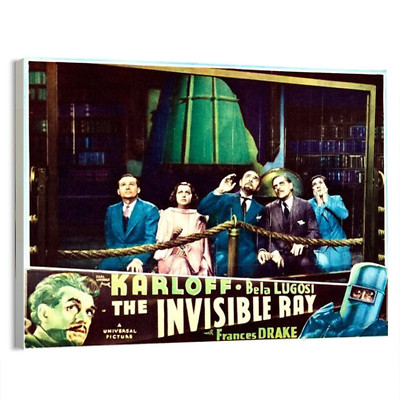 1935 The Invisible Ray Sci-Fi Movie Poster or Canvas Home Decor Art Print