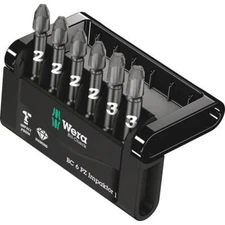 Wera 6 Piece Impaktor Mini Check Pozi Bit Set