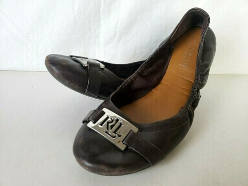 Ralph Lauren Betty Black Scrunch Ballet 