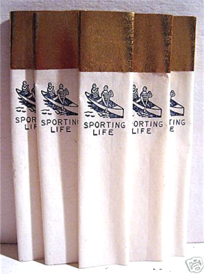cigarette condom Vintage 1930's Lot Of 5 Sporting Life Cigarette Condom Sleeve Old Store  Stock
