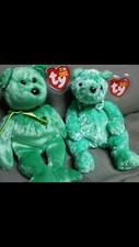 Ty Beanie babies St. Patrick's Day bears "Dublin"  "Luck-e" both mint condition
