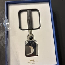 Elie Bleu Paris Cigar Scissors Black Marquetry, Black button EBC3002