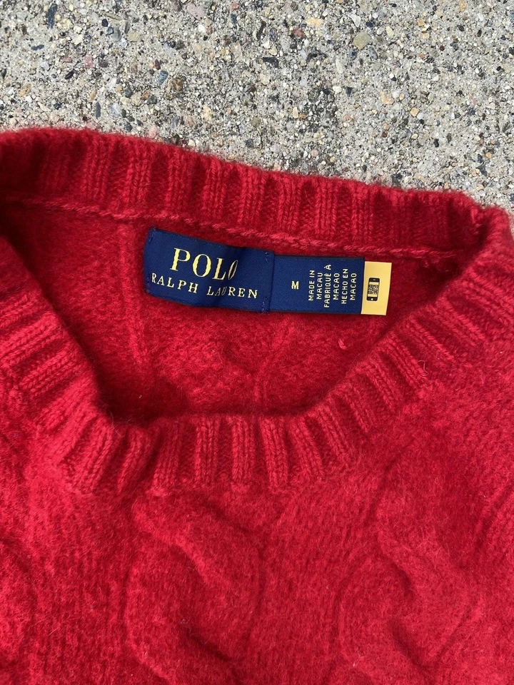 Polo Ralph Lauren Cashmere Cable Knit Sweater Medium Kids - Image 2 of 4