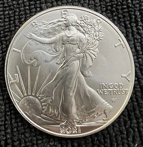 2021 W WALKING LIBERTY AMERICAN EAGLE .999 FINE SILVER DOLLAR COIN 1oz. $1 USA