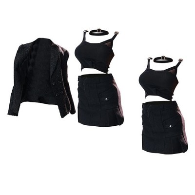 1/6 weibliches kurzes Kleid Anzug Verkleidung Kostüm multifunktionale Mode Uniform