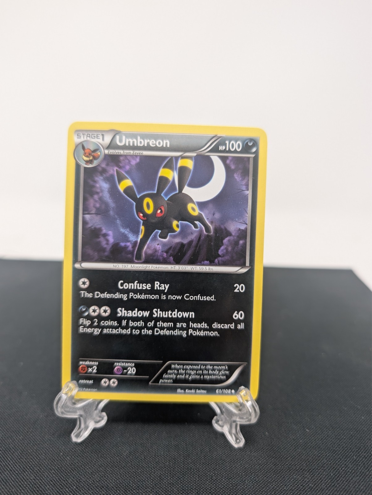Umbreon 61/108 - Dark Explorers Black & White Rare Pokemon TCG