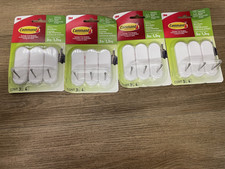 Command Hooks 17068-HWESF Set of 3 Damage Free Adhesive Wire Hooks - Lot of 4
