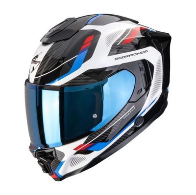 Scorpion Exo 1500 Air Motorradhelm inkl. Pinlock Sleek rot weiß blau