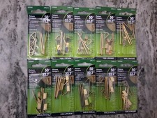 Lot Of 10 Pack Hillman 3 Piece Picture Hangers 50lb Capacity Steel Standard Hook Lot Of 10 Pack Hillman 3 Piece Picture Hangers 50lb Capacity Steel Standard Hook