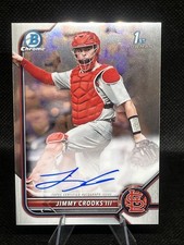 JIMMY CROOKS III 2022 Bowman Draft Chrome 1st Auto RC #CDAJCS - STL Cardinals