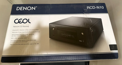DENON RCD-N10 Black Network CD Receiver- New in box | eBay DENON RCD-N10 Black Network CD Receiver- New in box | eBay