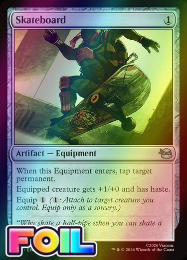 x1 Skateboard FOIL TMT Ninja Turtles MTG 178 M/NM 1x | eBay