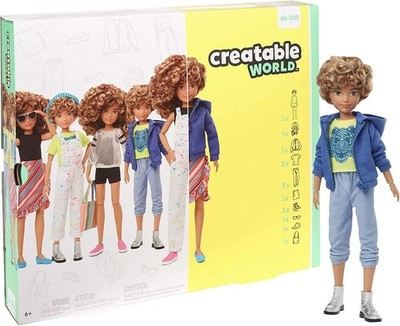 Creatable World Deluxe Character Kit DC-220 Customizable Doll with Blonde... 