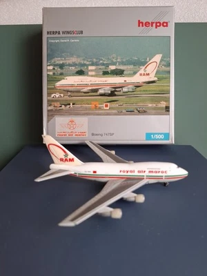 Herpa Wings Club Royal Air Maroc Boeing 747SP 1:500 # 513708 NG in OVP - Bild 1 von 4