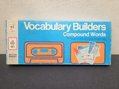 Vintage Milton Bradley Vocabulary Builders ''Compound Words'' Educational Set