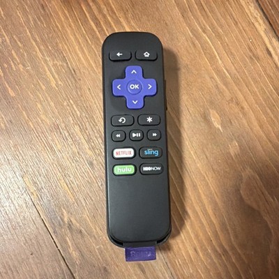 Roku RC-ALIR Wireless Remote Control Black Netflix Hulu Sling HBO NOW Buttons