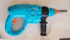 Kids Toy Power Drill-  Blue 11  Plastic Battery Operated -Small World -WORKS