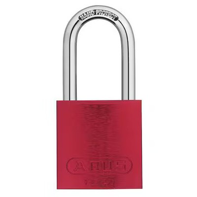 Abus 72 Hb/40-40 Kax3 Red Lockout Padlock, Keyed Alike, Aluminum, Red, 1 1/2 In